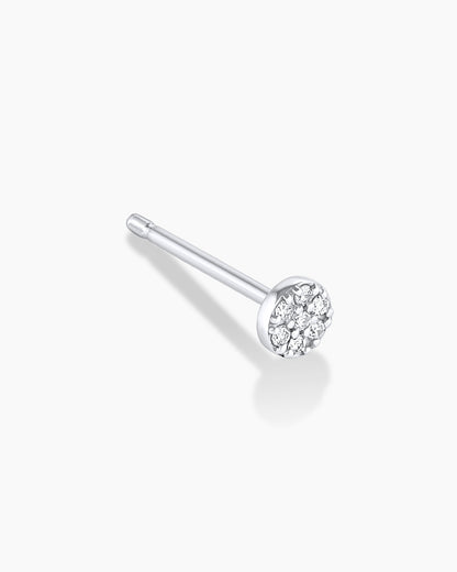 14K Diamond Pavé Single Stud