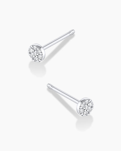 14K Diamond Pavé Studs