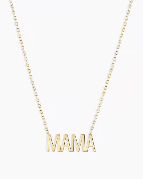 14K Gold Mama Necklace