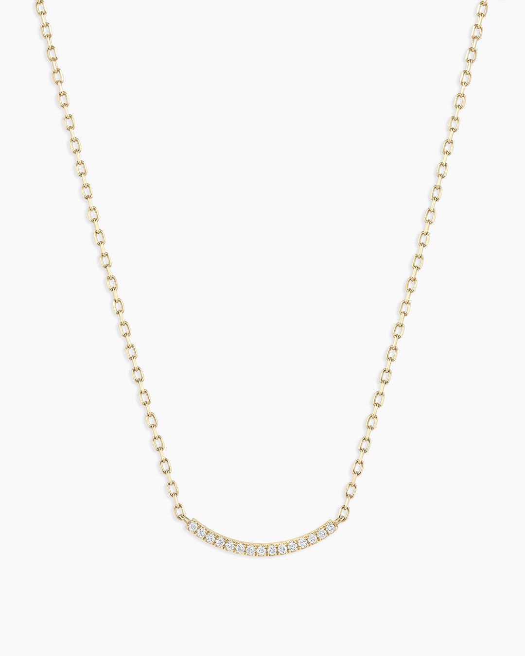 14K Diamond Taner Bar Mini Necklace