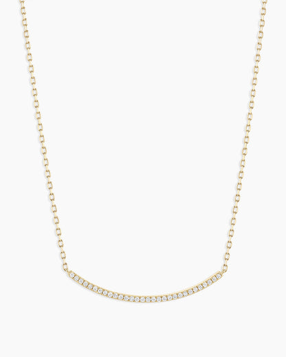 14K Diamond Taner Bar Necklace