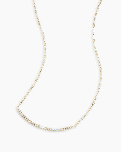 14K Diamond Taner Bar Necklace