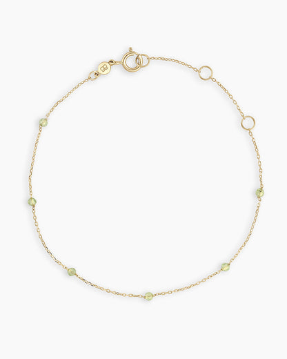 14K Gold Newport Birthstone Bracelet