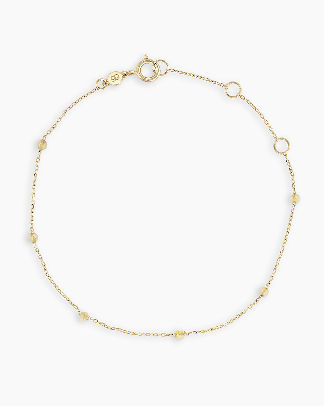 14K Gold Newport Birthstone Bracelet
