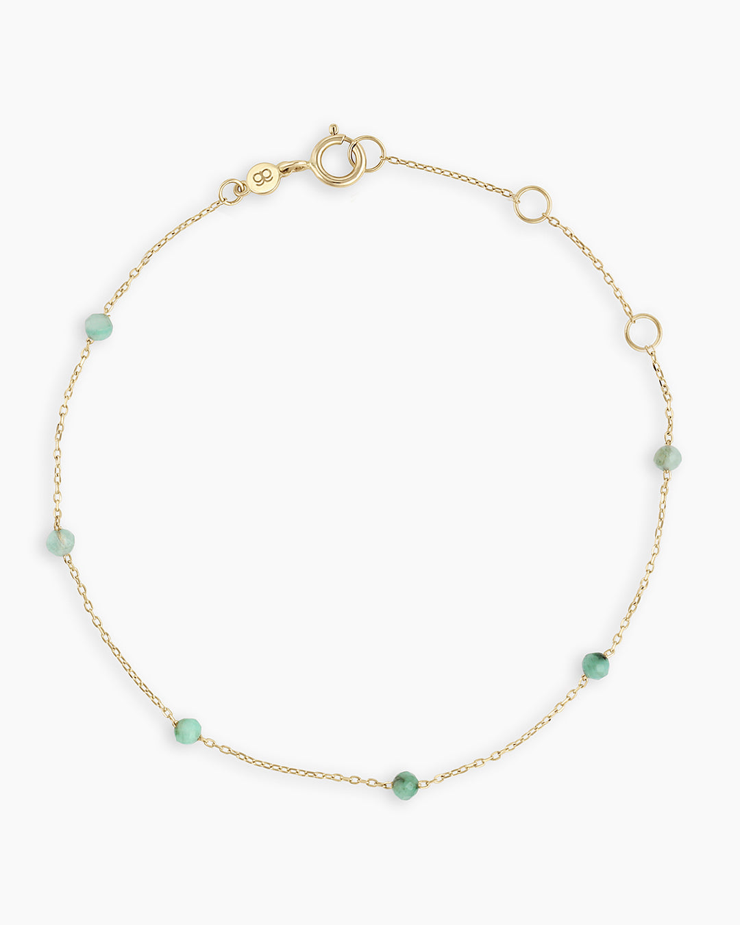 14K Gold Newport Birthstone Bracelet