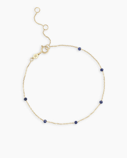 14K Gold Newport Birthstone Bracelet