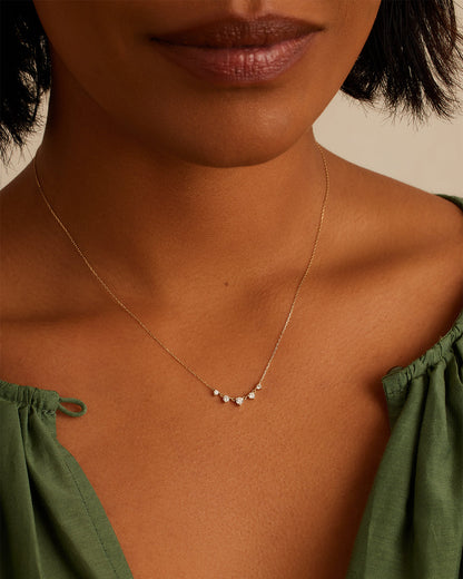 14K Elle Diamond Row Necklace
