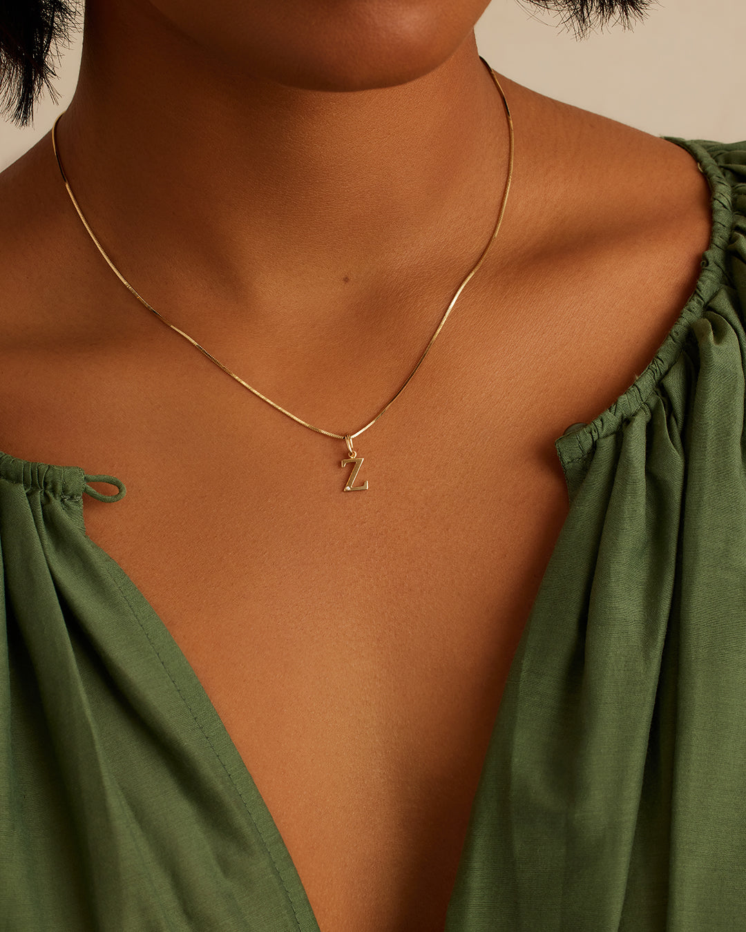 14K Diamond Vintage Alphabet Charm
