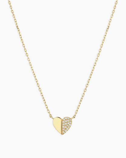 14K Diamond Bond Necklace