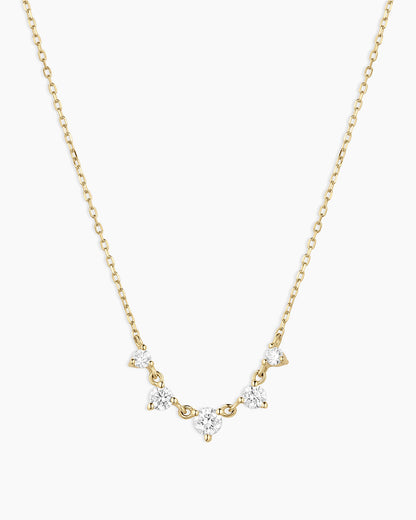 14K Elle Diamond Row Necklace