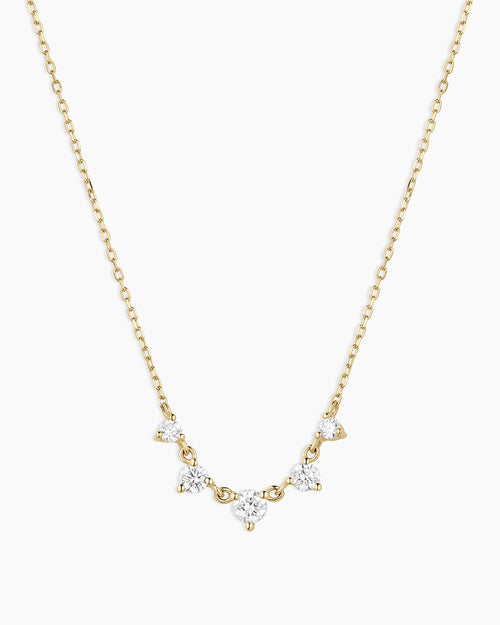 14K Elle Diamond Row Necklace
