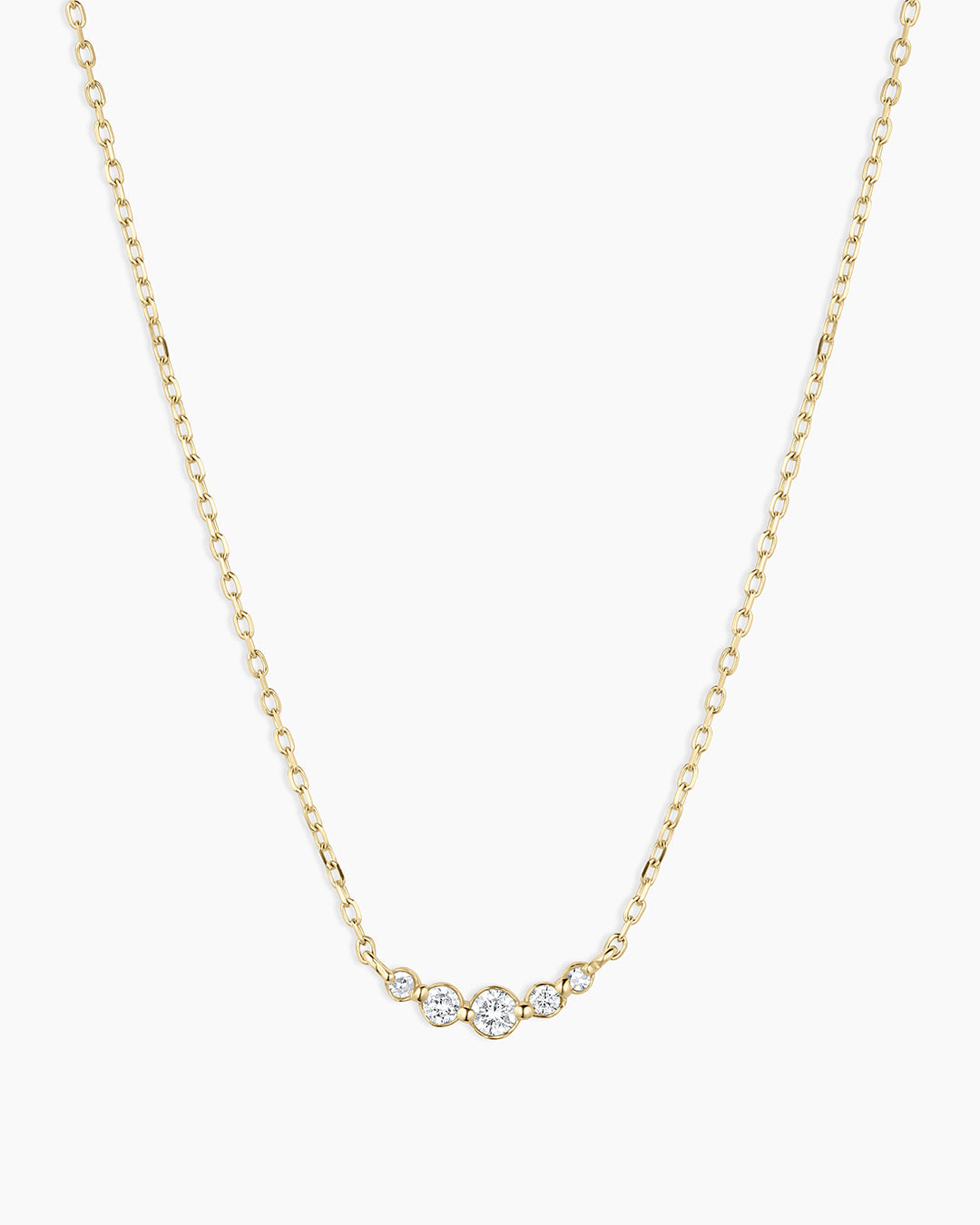 14K Elle Diamond Cluster Necklace