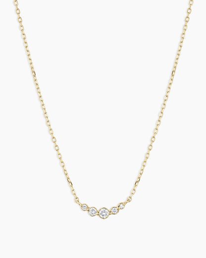 14K Elle Diamond Cluster Necklace