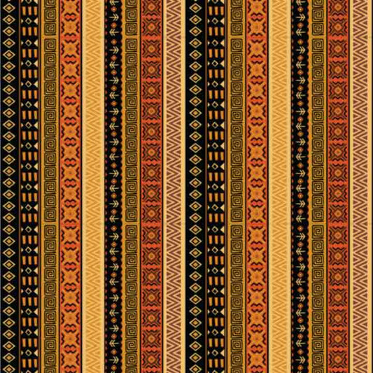 African Pattern - Brown Gold #7 (Sublimation Transfer)