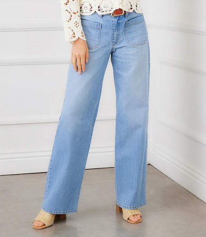 Petite Size Lauren Patch Pocket Jeans