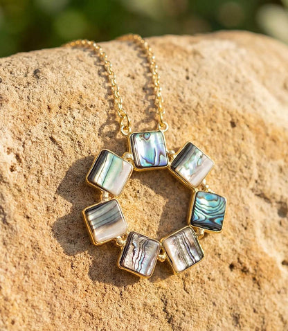 Abalone Disc Necklace