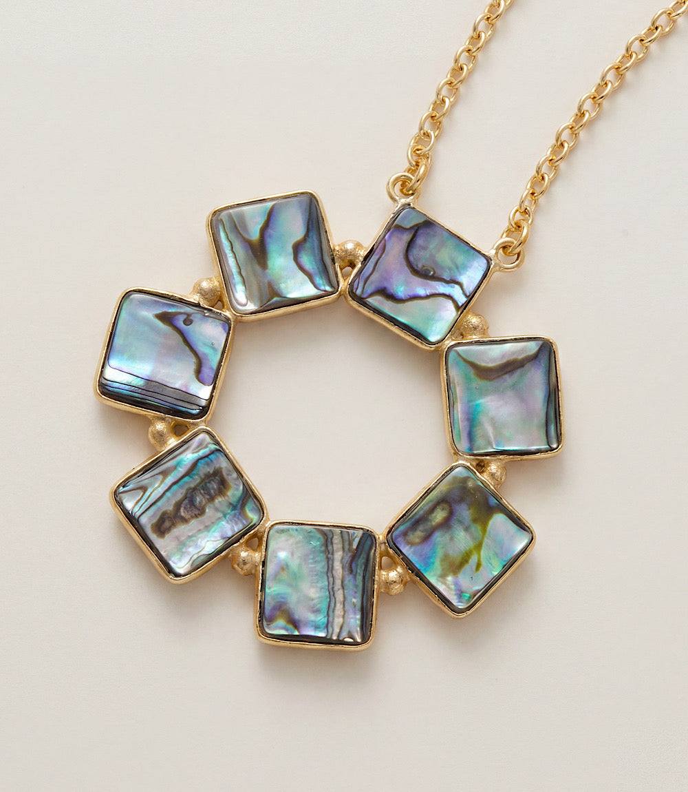 Abalone Disc Necklace