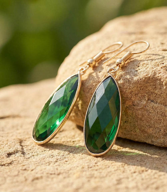 Emerald Quartz Earrings