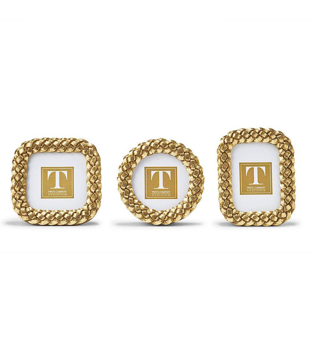 Braided Picture Frames, Set Of 3