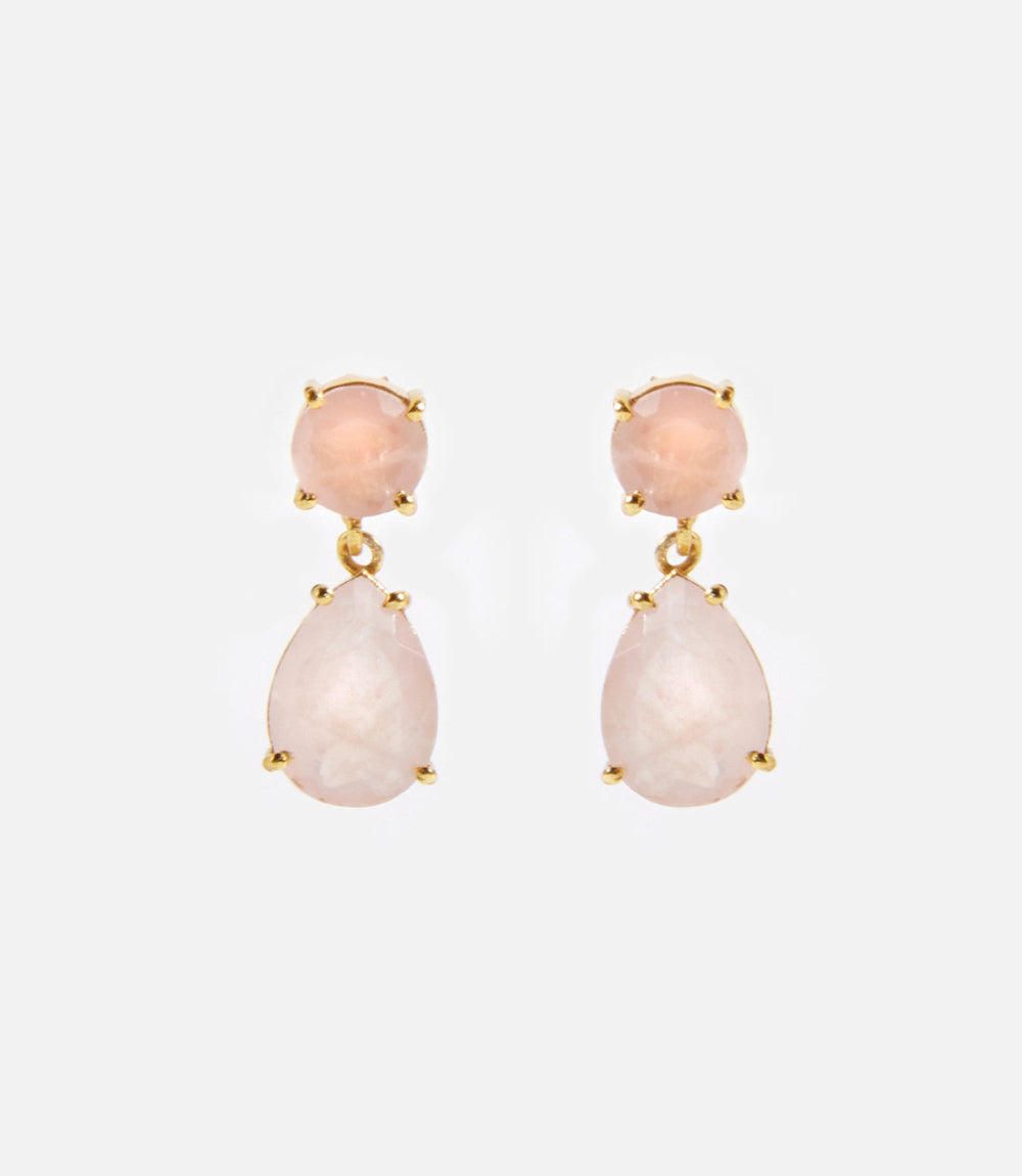 Gemstone Drop Earrings