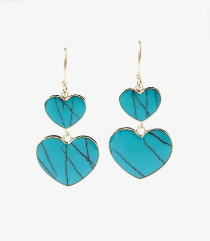 Double Heart Earrings