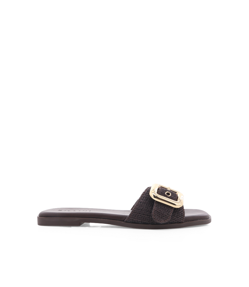 Billini Vasili Raffia Buckle Sandals