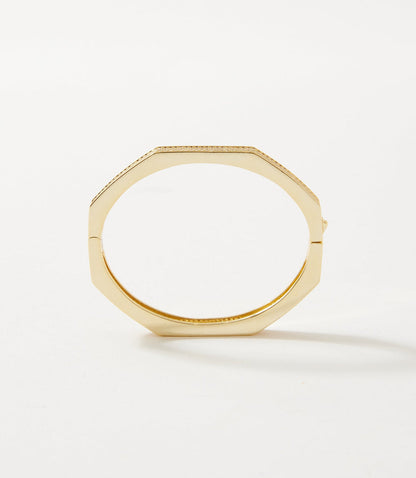 Pavé Crystal Angular Cuff Bracelet