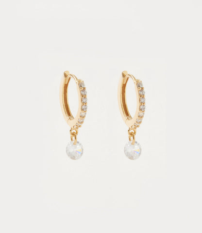 Pavé Huggie Earrings