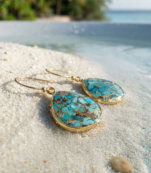 Turquoise Teardrop Earrings