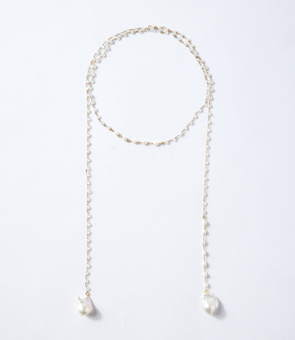 Pearl And Moonstone Necklace
