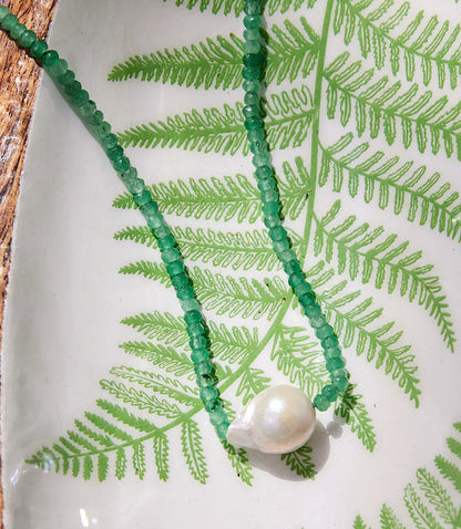 Beaded Pearl Necklace