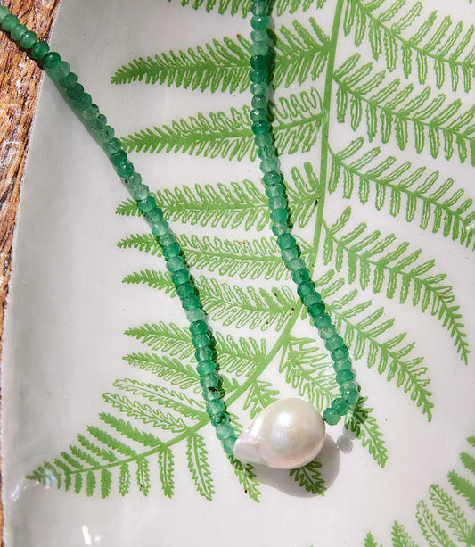 Beaded Pearl Necklace