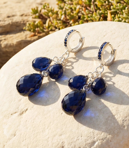 Dangling Huggie Earrings