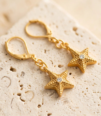Starfish Crystal Earrings