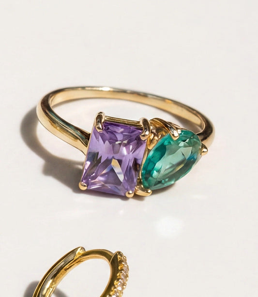 Perfect Pair Gemstone Ring