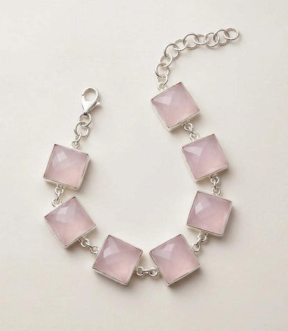 Pink Opal Link Bracelet