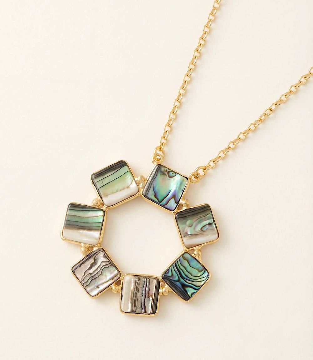 Abalone Disc Necklace