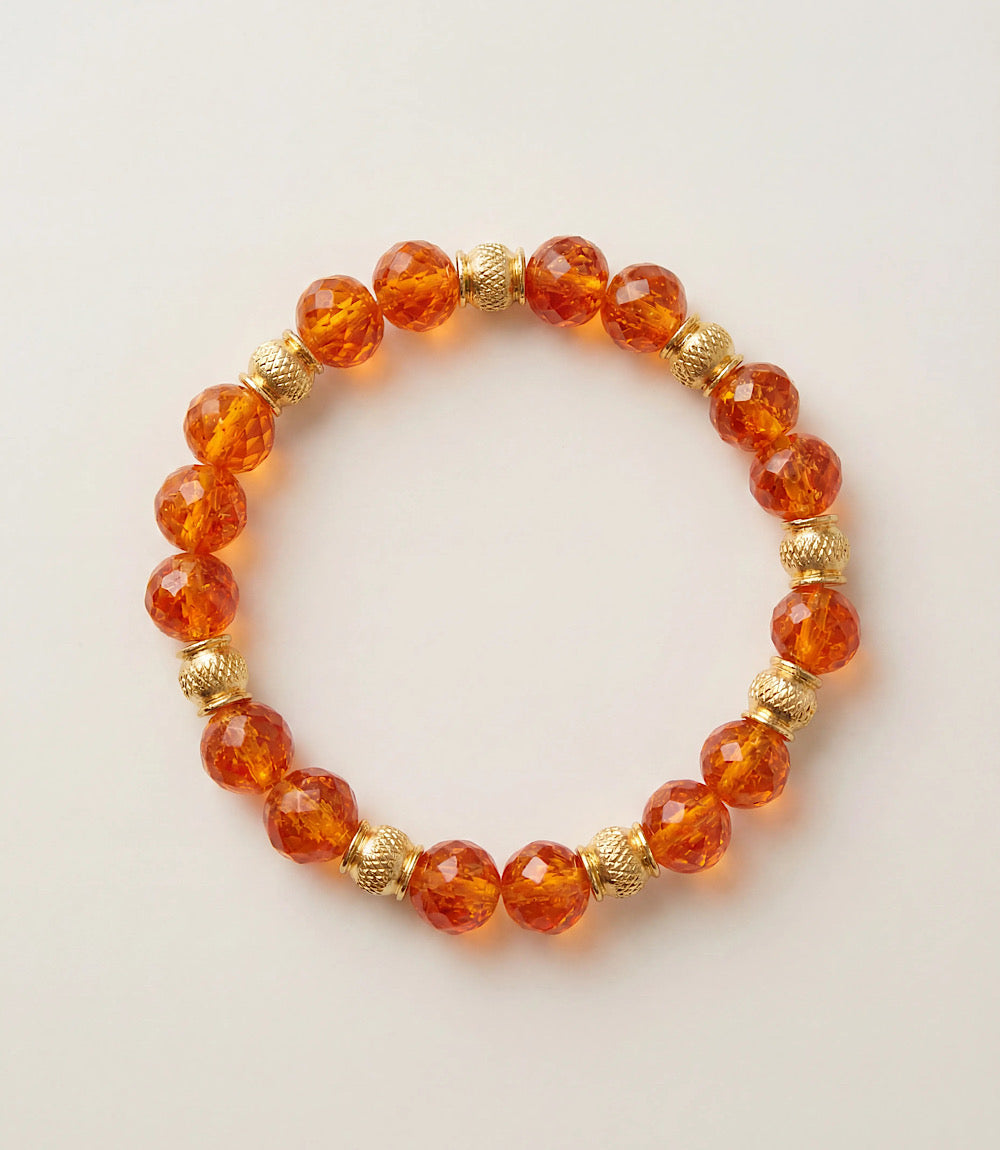 Beaded Amber Bracelet
