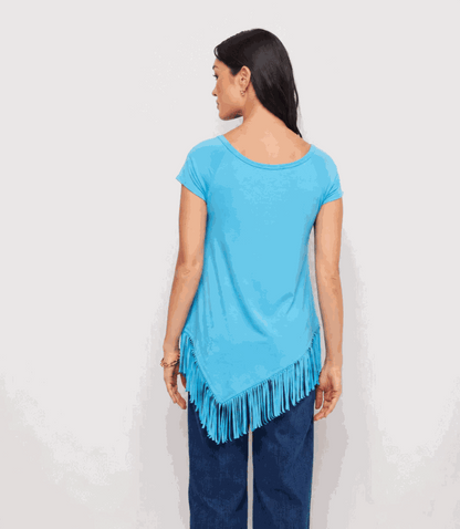Angled Fringe Top
