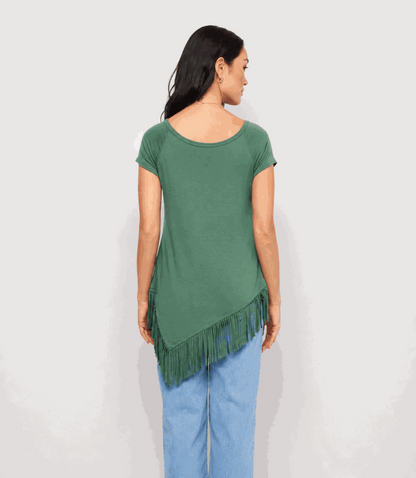 Angled Fringe Top