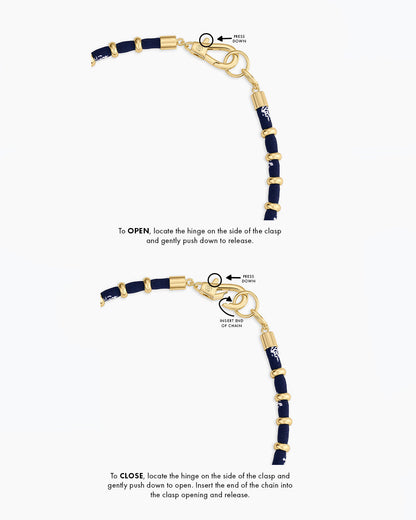 Paisley Bandana Long Necklace