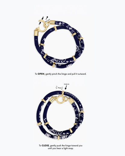 Paisley Bandana Wrap Bracelet