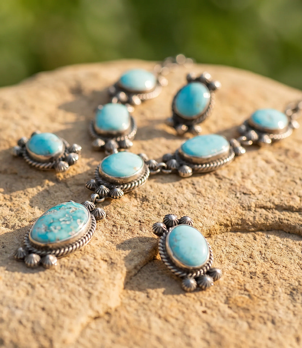Blue Ridge Turquoise Lariat Set