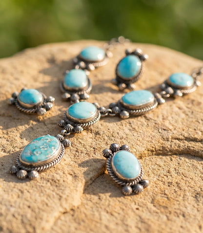 Blue Ridge Turquoise Lariat Set