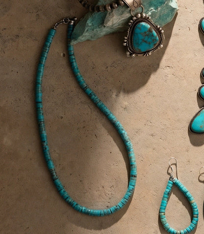 Beaded Prince Turquoise Stone Necklace