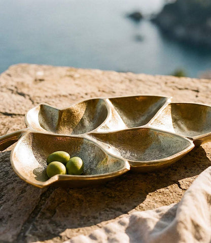 Golden Chestnut Leaf Tray