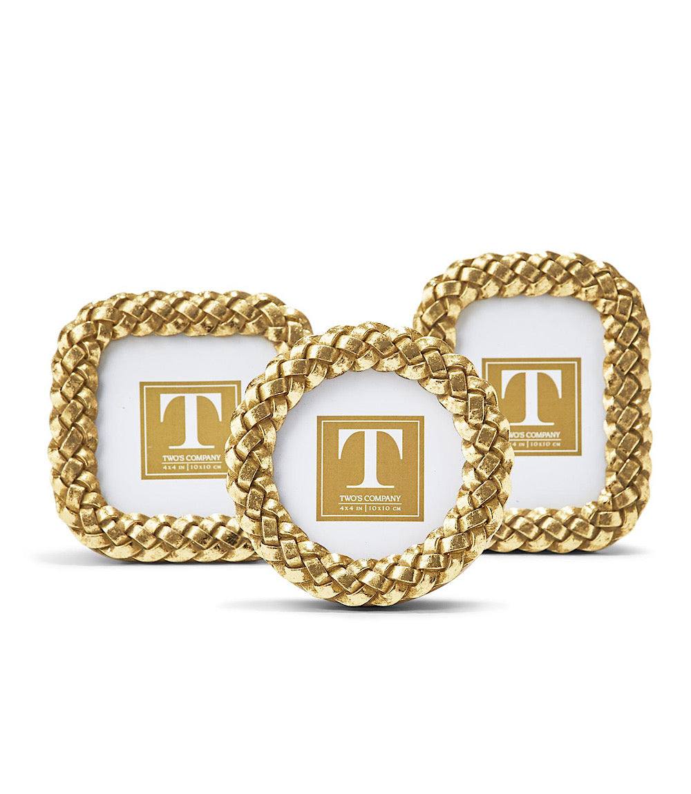 Braided Picture Frames, Set Of 3