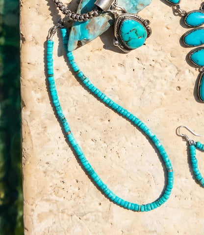 Beaded Prince Turquoise Stone Necklace