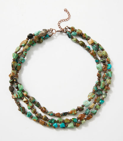 Turquoise Triple Strand Necklace