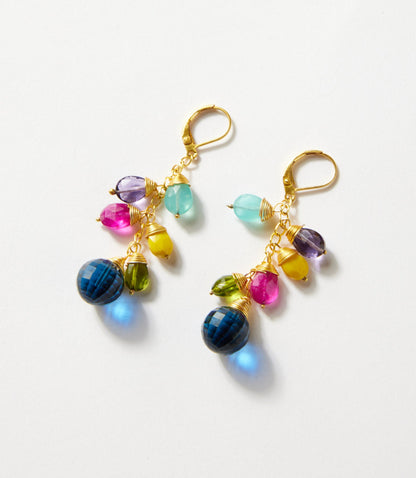 Gemstone Dangle Earrings